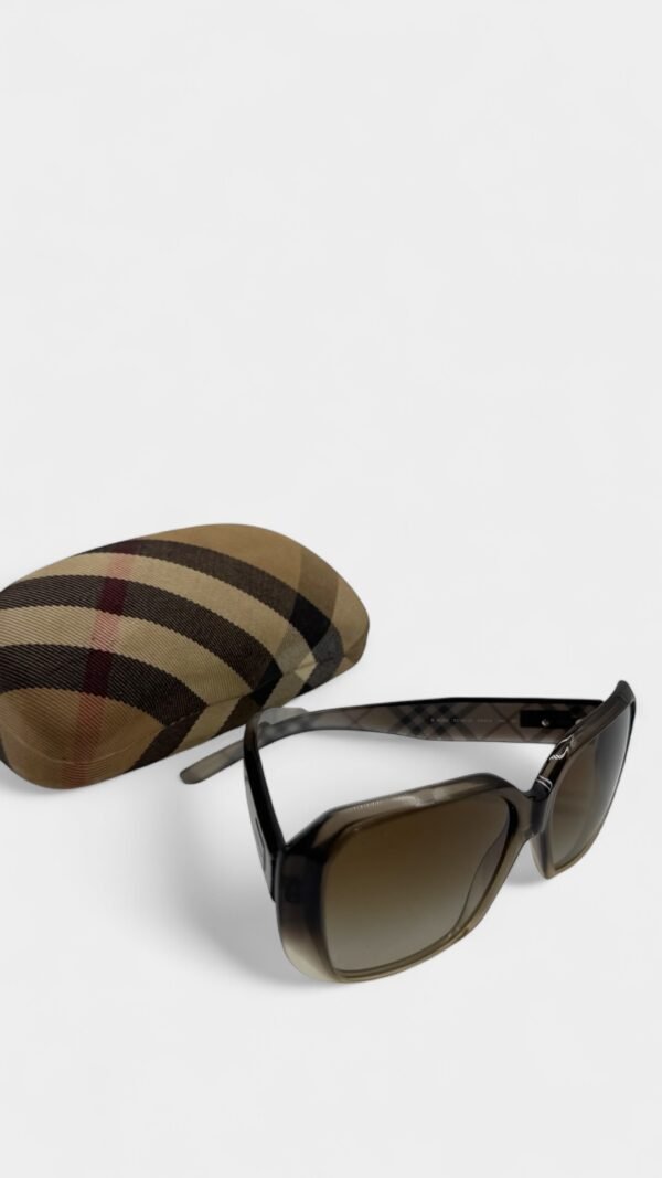 BURRBERRY - CHECK SQUERE SUNGLASSES - Image 2